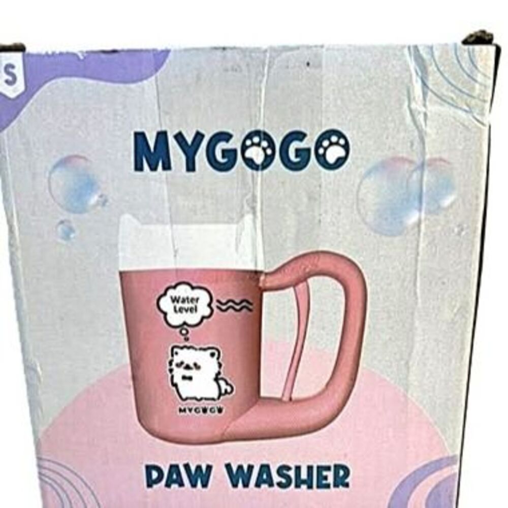 NEW MYGOGO Paw Washer – Portable Pet Paw Cleaning Cup (Pink)